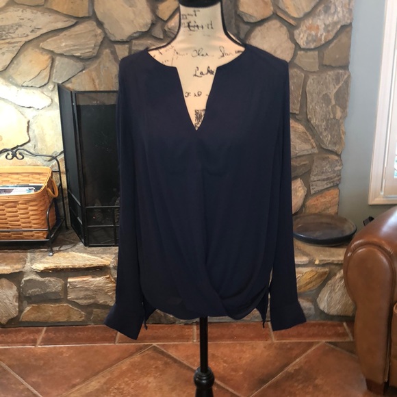 Mossimo Navy Blue Blouse - Picture 1 of 8